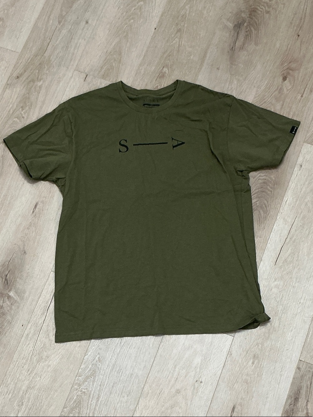 Men's Sitka Olive Green Short-Sleeve Graphic Crew T-Shirt